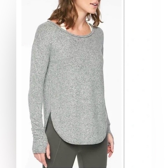 Athleta Sweaters - 4/$25 Athleta Heather Gray Women's Crew Neck Sweater Small Soft Knitwear Casual